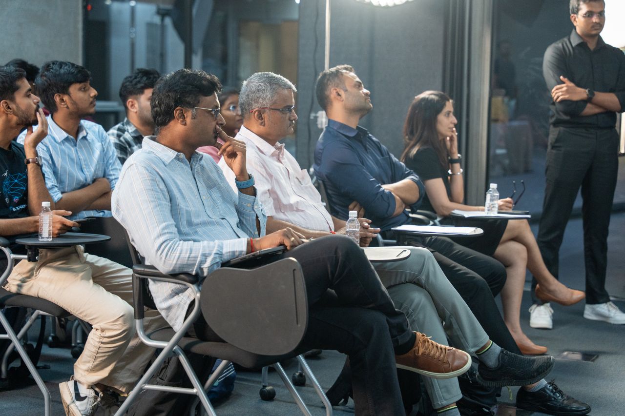 Founders, CTOs and engineers in the audience at Ship Sabha, Chennai